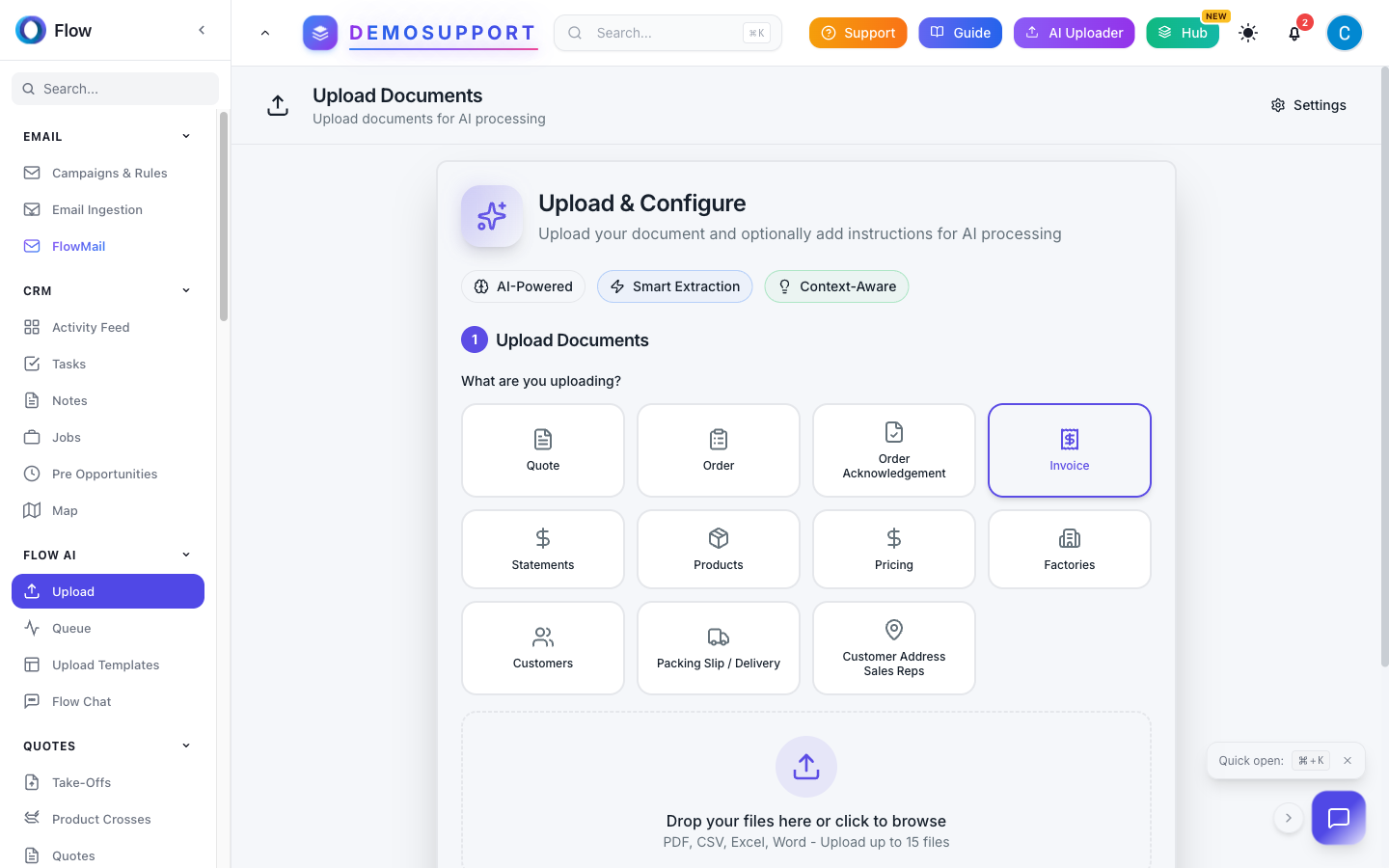 Flow RMS AI Document Processing